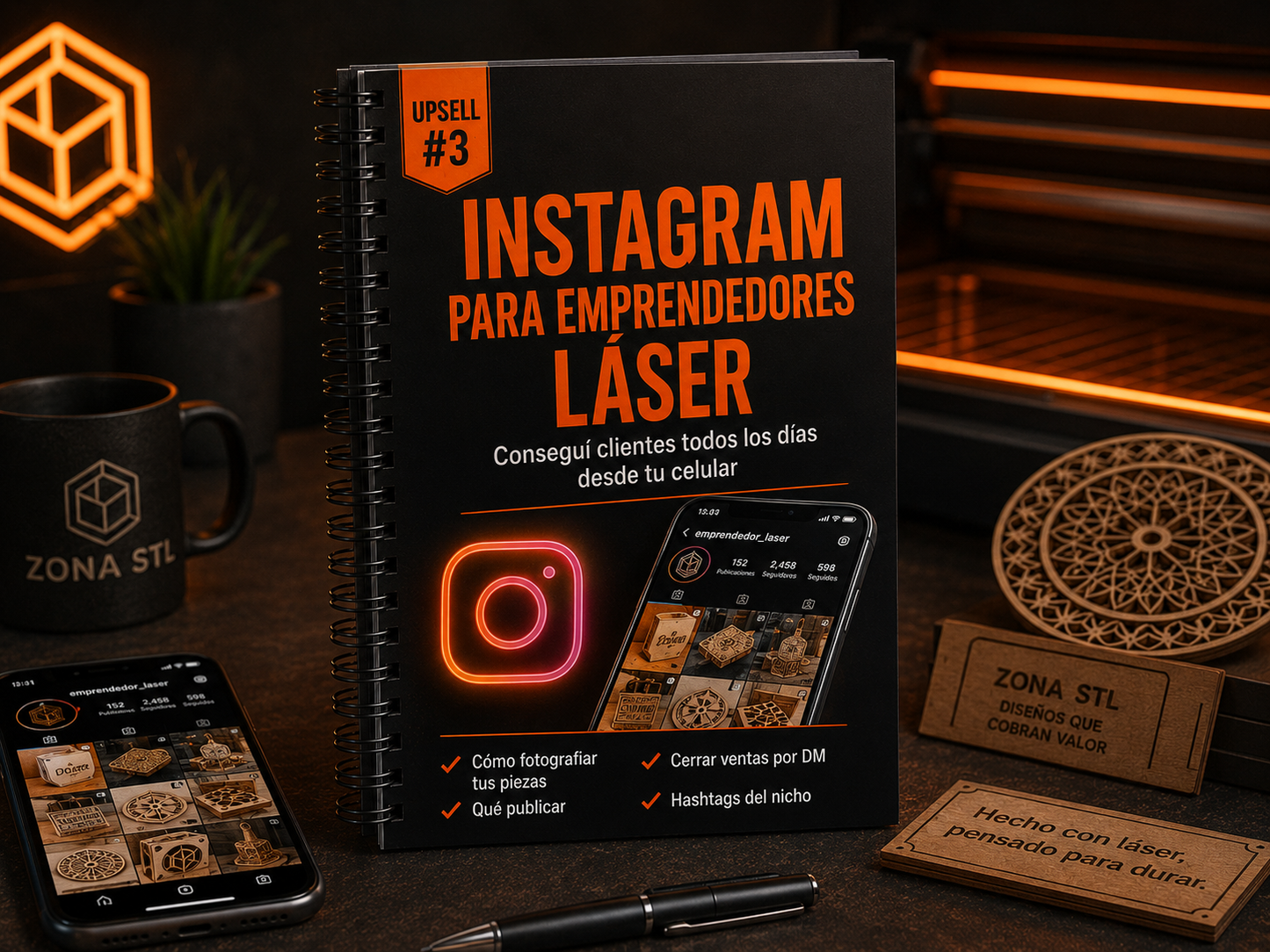 LaserPack Pro™ INSTAGRAM — Conseguí Clientes con tu Máquina Láser desde las Redes