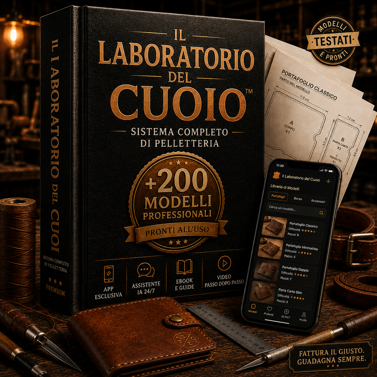 Il Laboratorio della Pelle | Sistema completo per la lavorazione della pelle