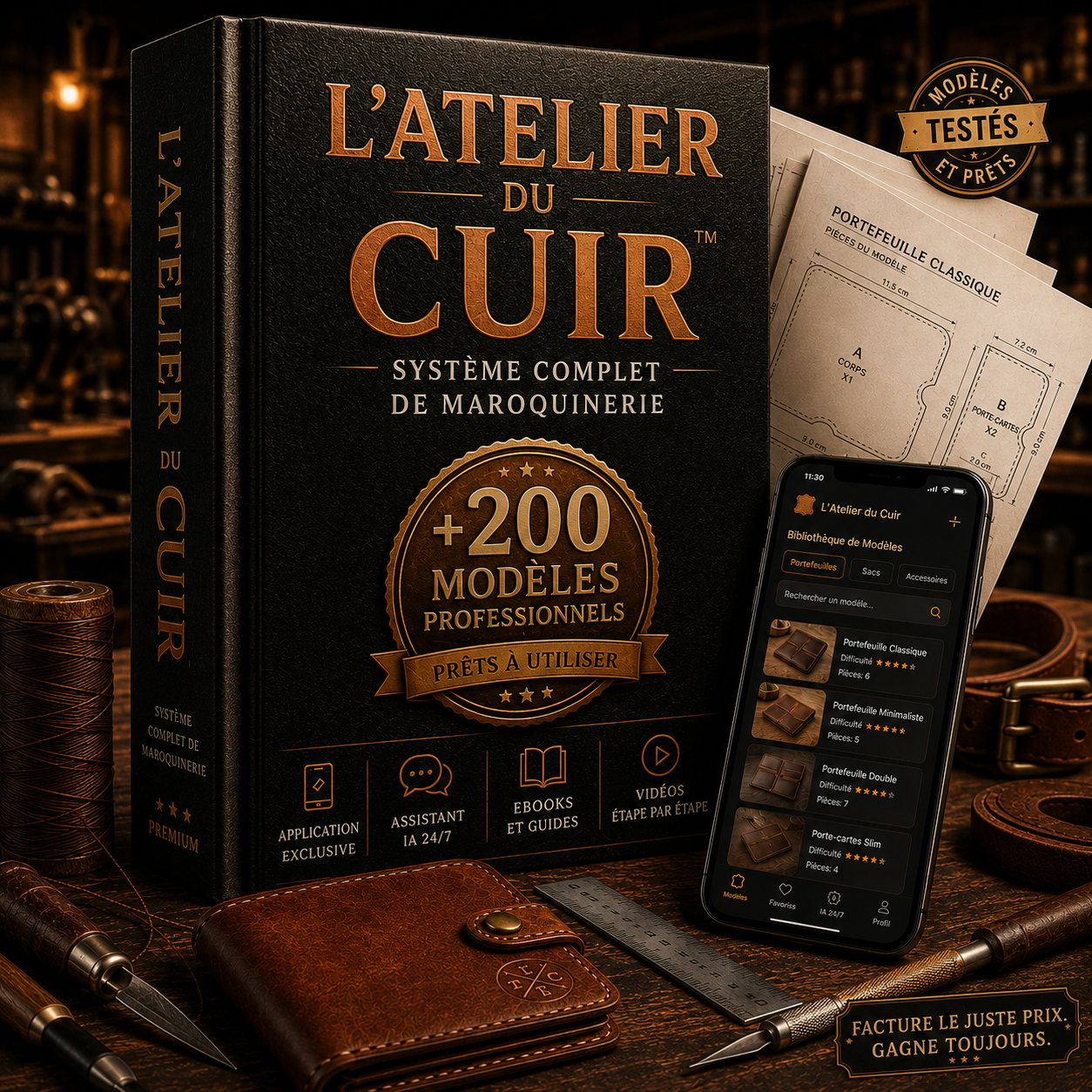 L'atelier del cuoio | Sistema completo per la lavorazione della pelle