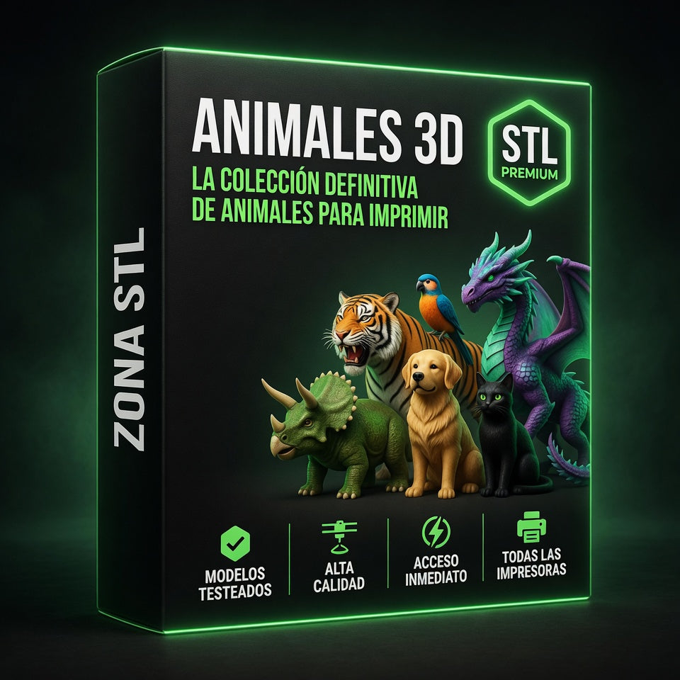 🟢 ANIMALES 3D Mascotas, dinosaurios y criaturas fantásticas. Ideal para regalar y vender. ✅
