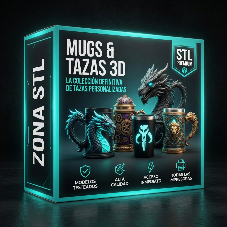 🔵 MUGS & TAZAS 3D Tazas únicas de fantasía y cultura pop. Imprimilas vos mismo. ✅
