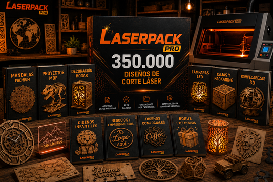 LaserPack Pro™ — 350.000 Diseños de Corte Láser | Listos para Usar y Vender
