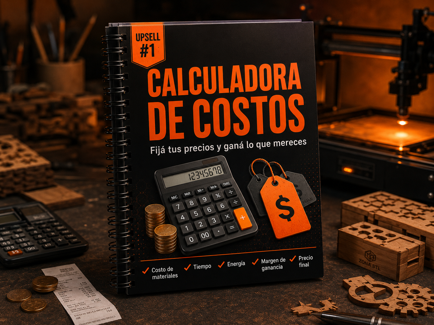 LaserPack Pro™ COSTOS — Calculadora de Precios para Emprendedores Láser