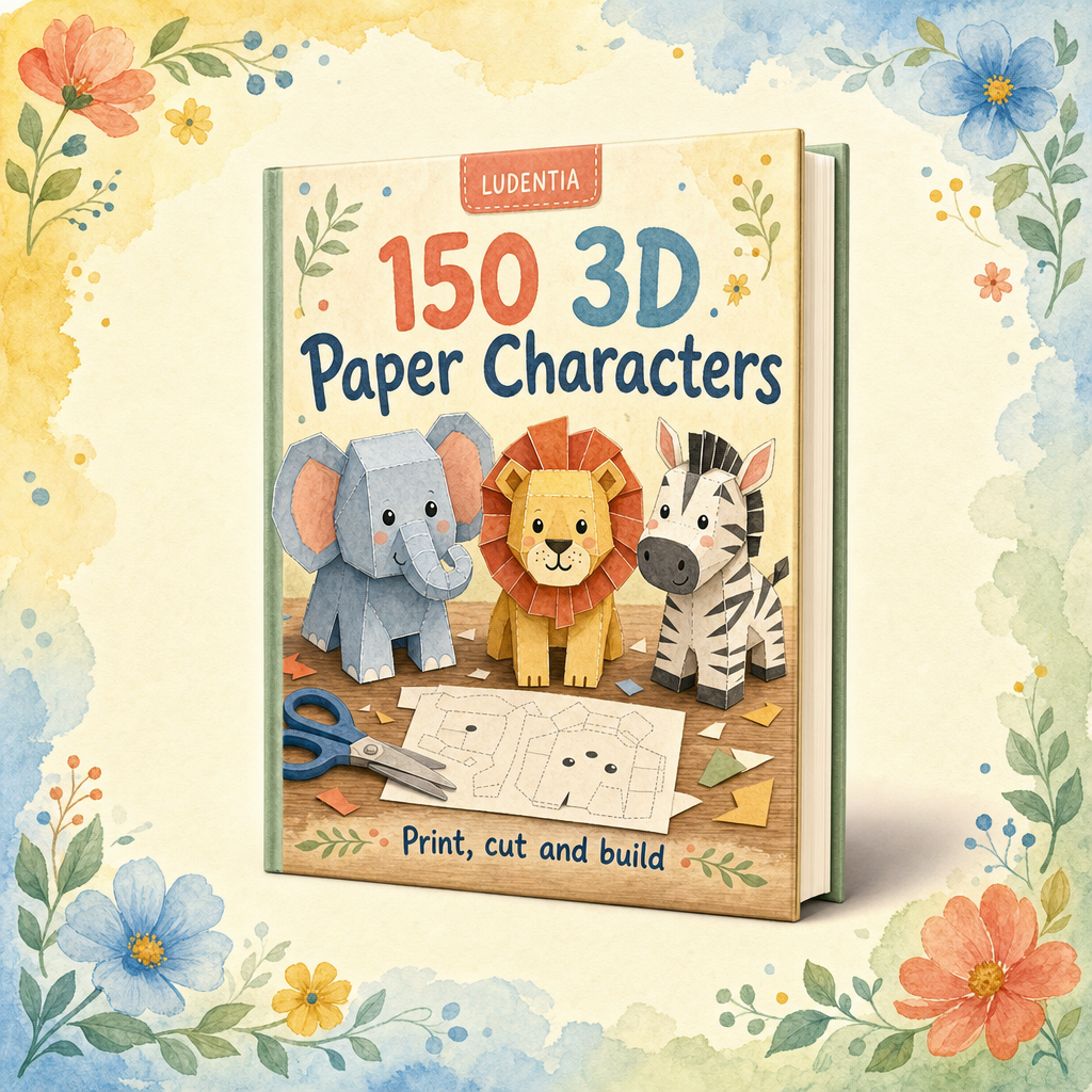 Bonus 1 — 150 3D paper characters