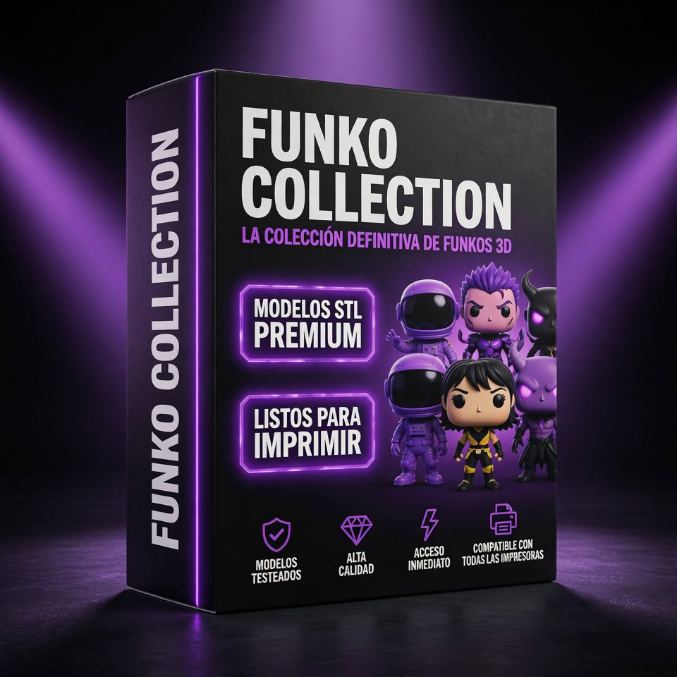 🟣 FUNKO COLLECTION Funkos 3D listos para imprimir y coleccionar. STL Premium testeados. ✅