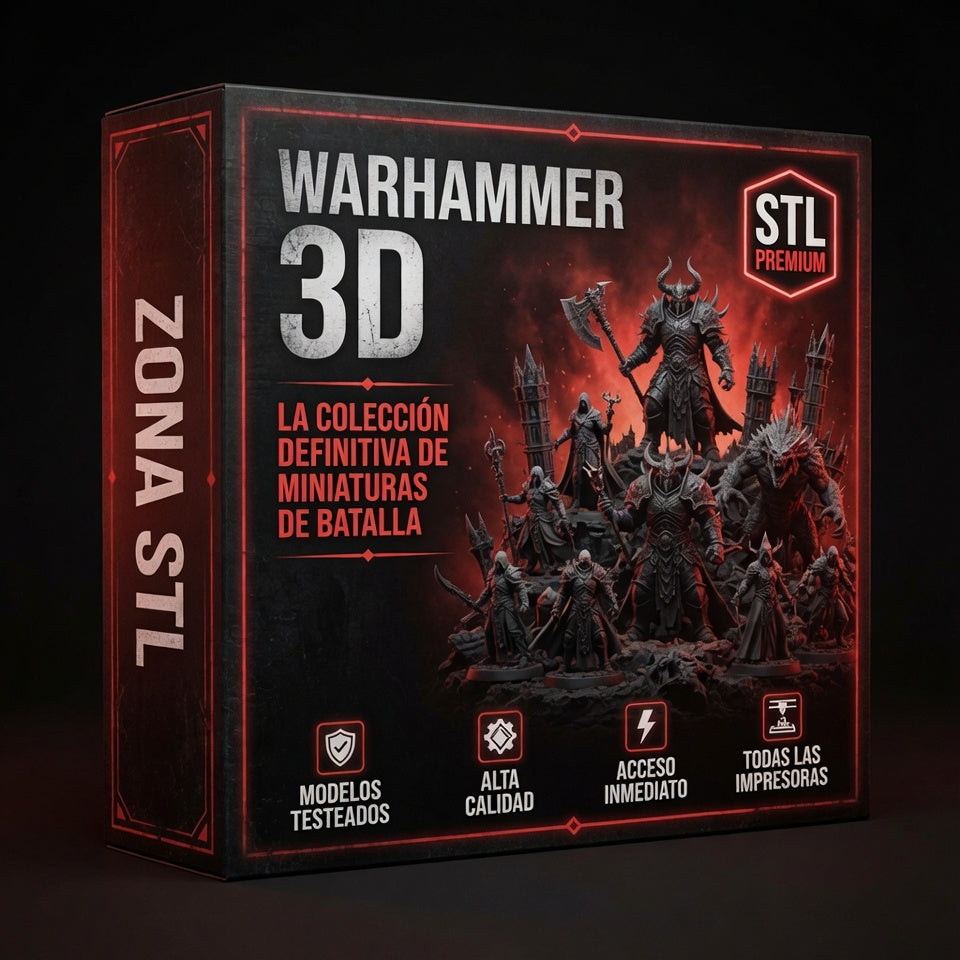 🔴 WARHAMMER 3D Miniaturas de batalla de alta complejidad. Imprimí tu ejército completo. ✅